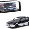 Toyota Corolla Levin AE92 Black and Silver 1/64 Diecast Model Car by Tarmac Works