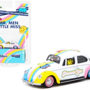 Volkswagen Beetle Low Rider “Mr. Men Little Miss” “Collaboration Model” 1/64 Diecast Model Car by Schuco & Tarmac Works