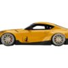 Toyota Pandem GR Supra V1.0 Yellow with Graphics 1/18 Model Car by Top Speed