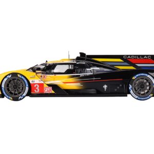 Cadillac V-Series.R #3 Sebastien Bourdais – Scott Dixon – Renger van der Zande “Cadillac Racing” Hypercar “24 Hours of Le Mans” (2023) 1/18 Model Car by Top Speed