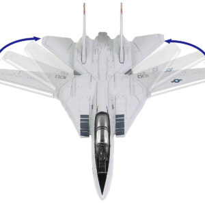 Grumman F-14 Tomcat Fighter Aircraft “VF-41 Black Aces” and Section A of USS Enterprise (CVN-65) Aircraft Carrier Display Deck “Legendary F-14 Tomcat” Series 1/200 Diecast Model by Forces of Valor